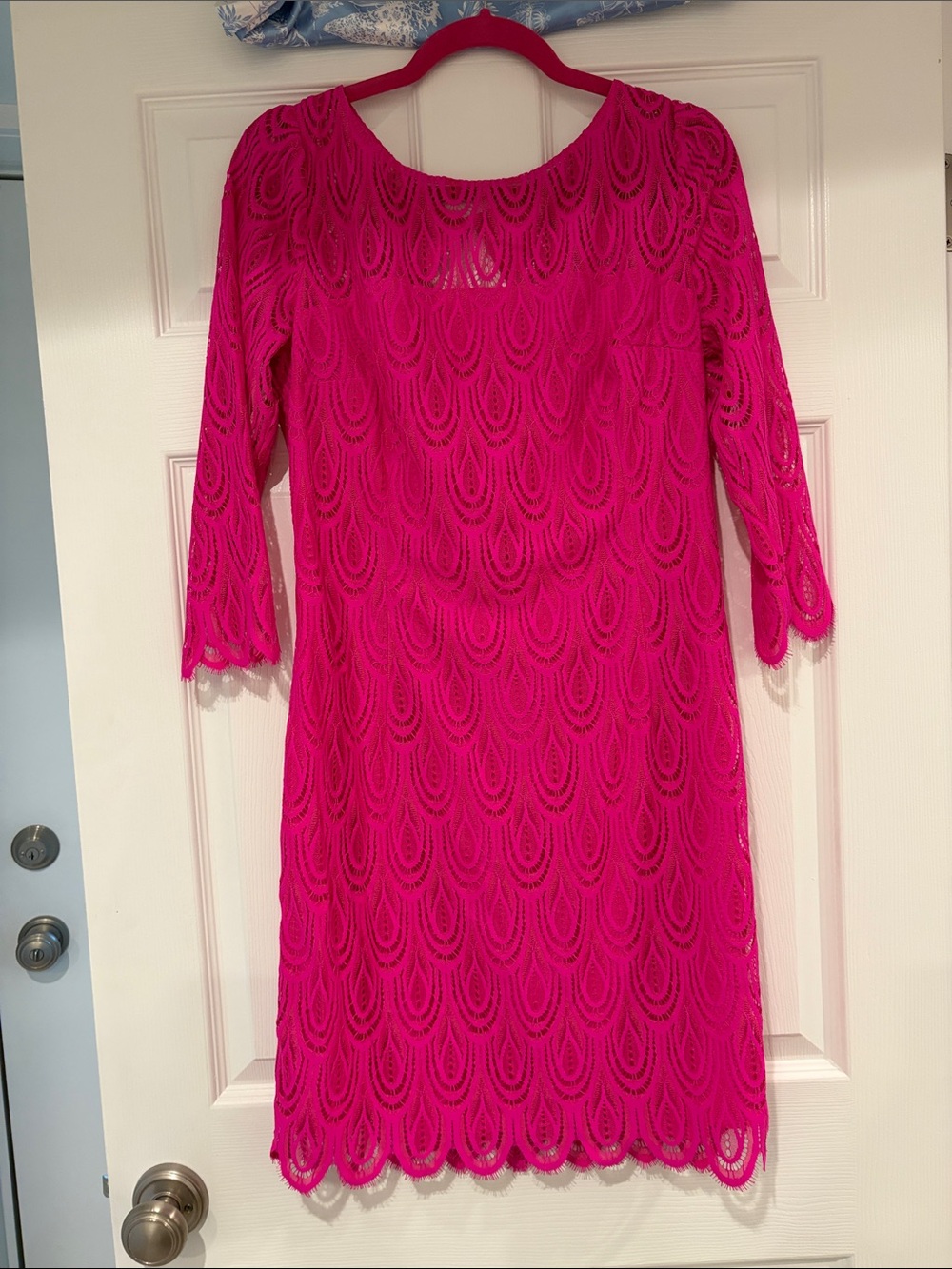 Lilly Pulitzer Hot Pink Lace Mini Dress